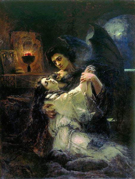 Konstantin Makovsky Tamara and Demon France oil painting art